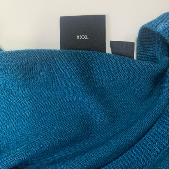 Boss Hugo Boss Teal Wool Silk Lightweight Knit Pullover Sweater Size 3XL - Picture 9 of 9